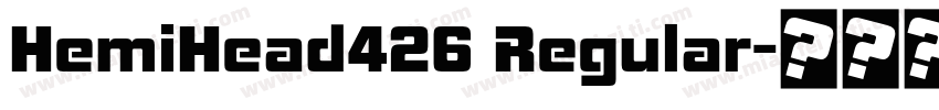 HemiHead426 Regular字体转换